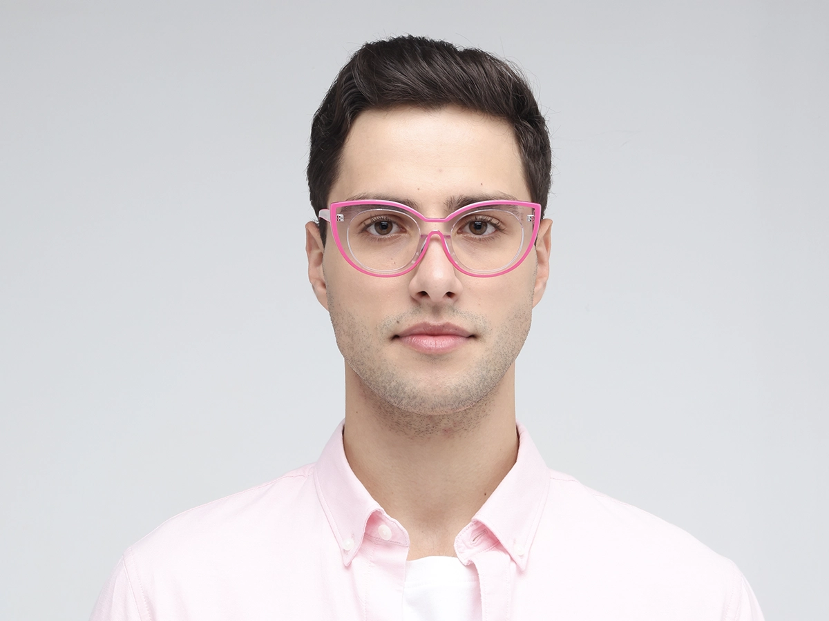 Pink Cat-eye Womens Glasses 1