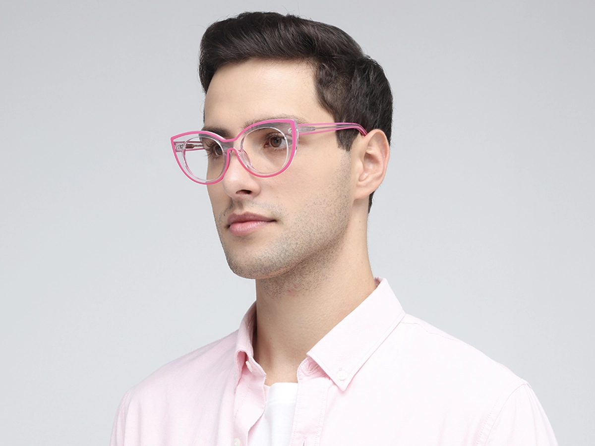 Pink Cat-eye Womens Glasses 1