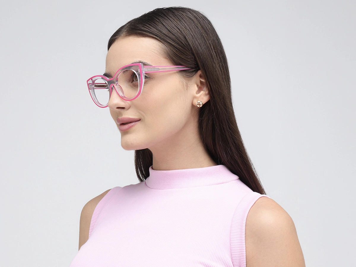 Pink Cat-eye Womens Glasses 1