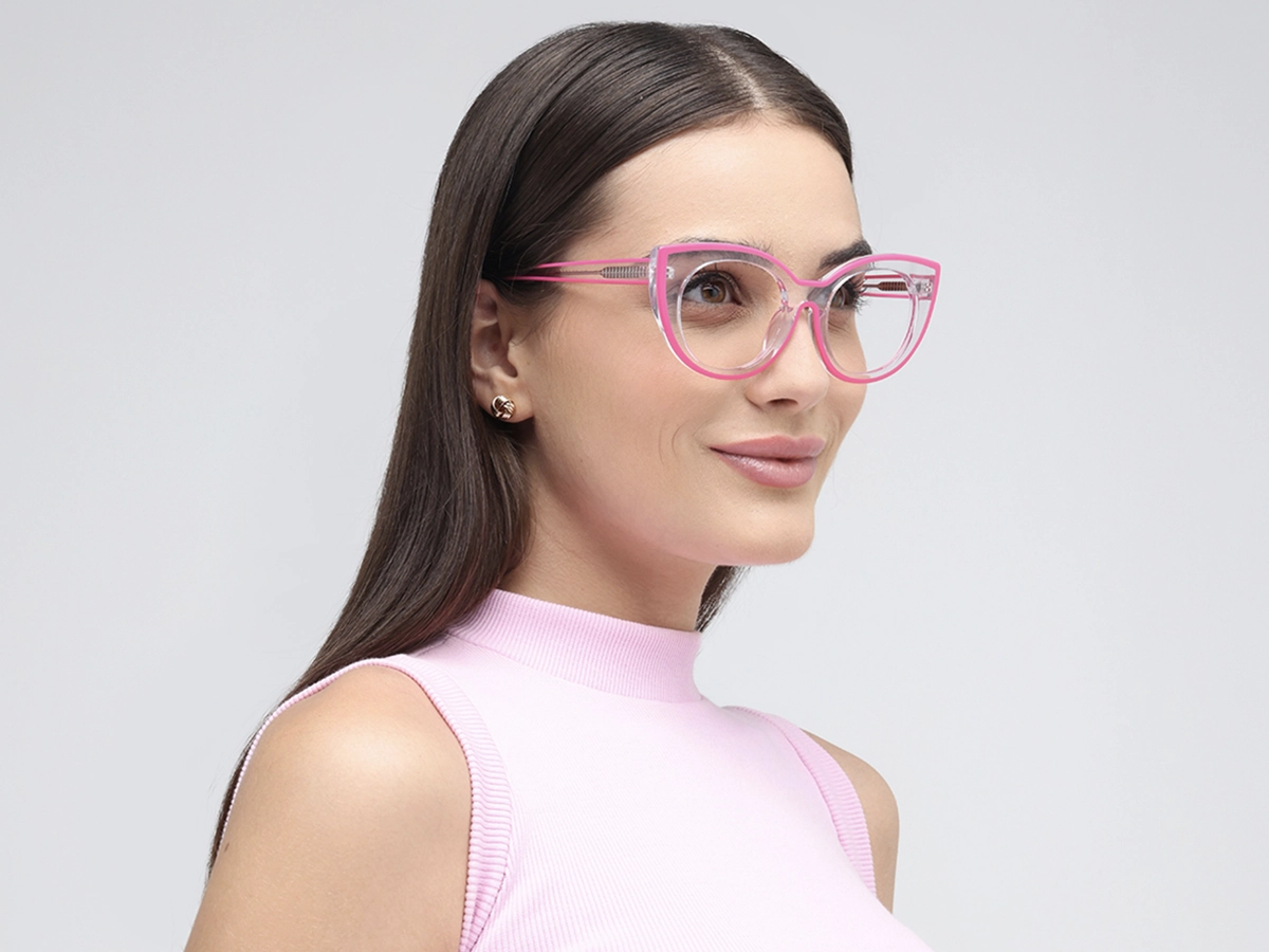 Pink Cat-eye Womens Glasses 1