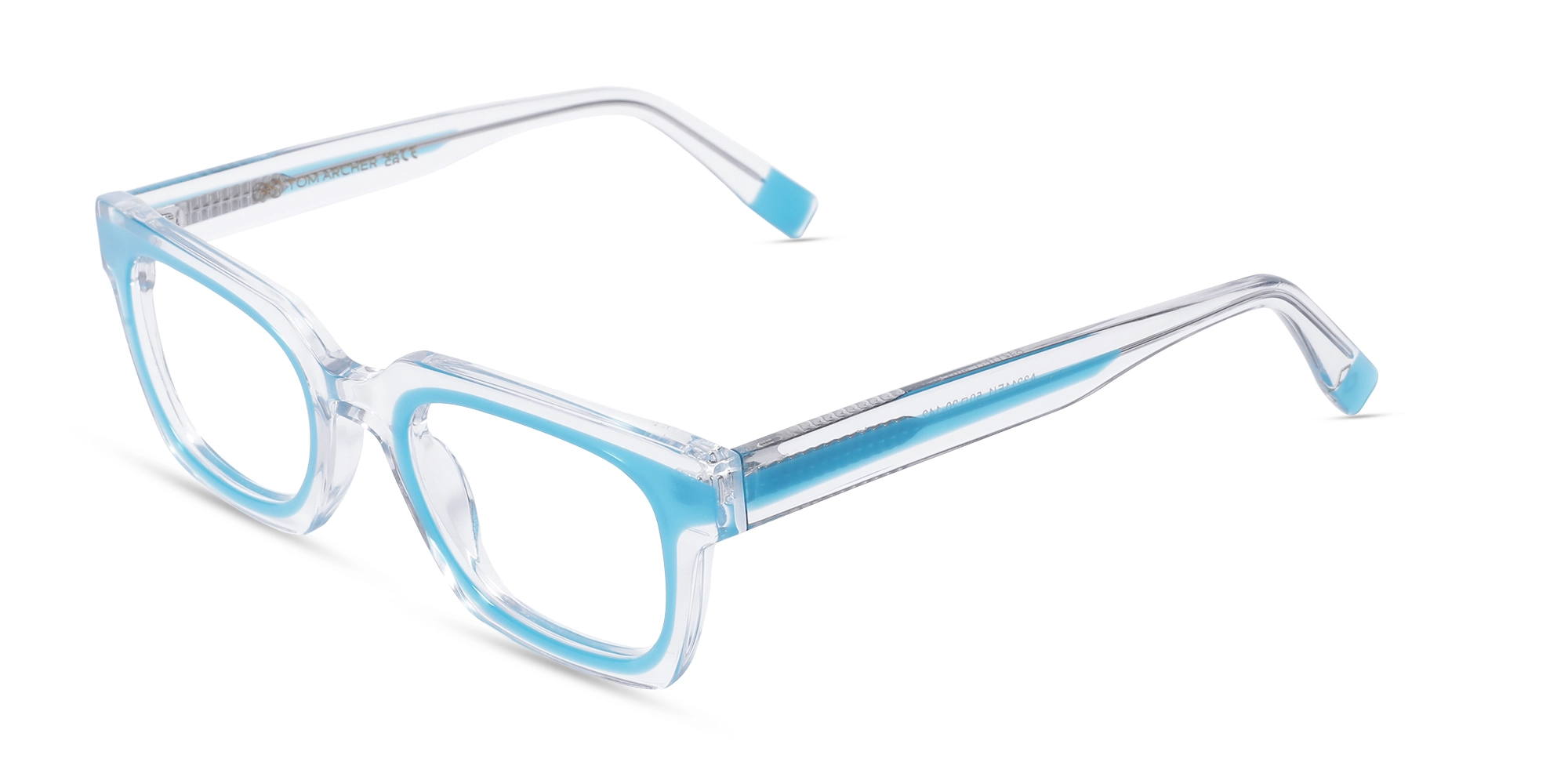 Blue Rectangle Eyeglasses-1