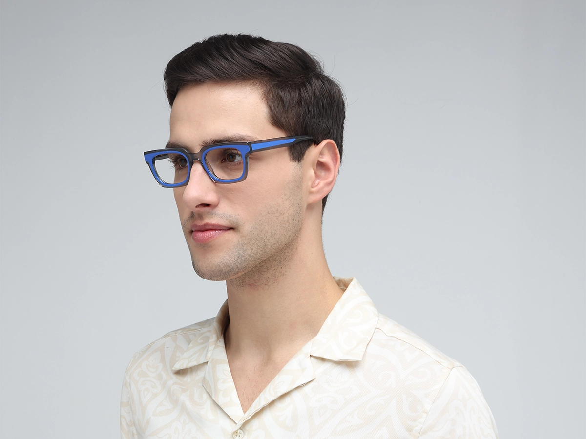 Grey Rectangle Glasses-1