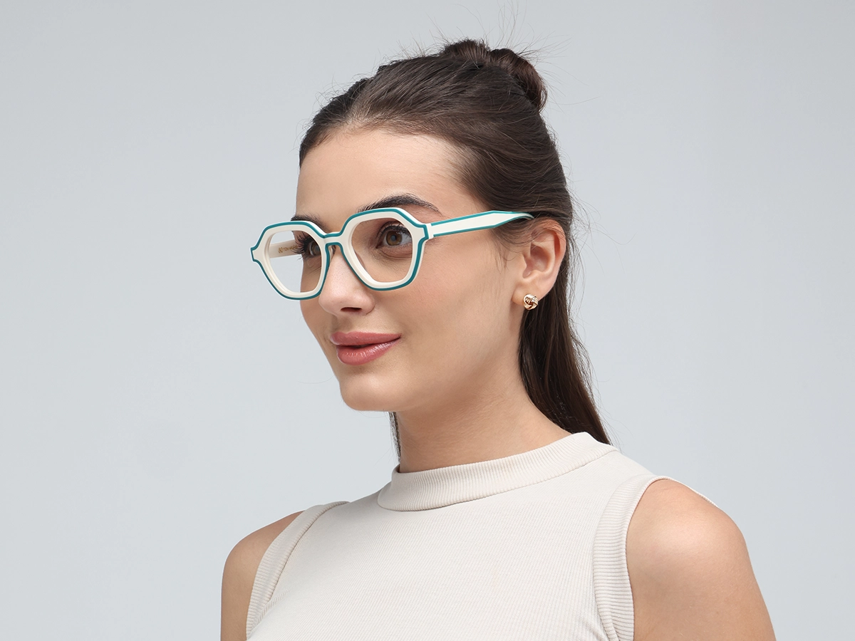 White Hexagonal Glasses-1