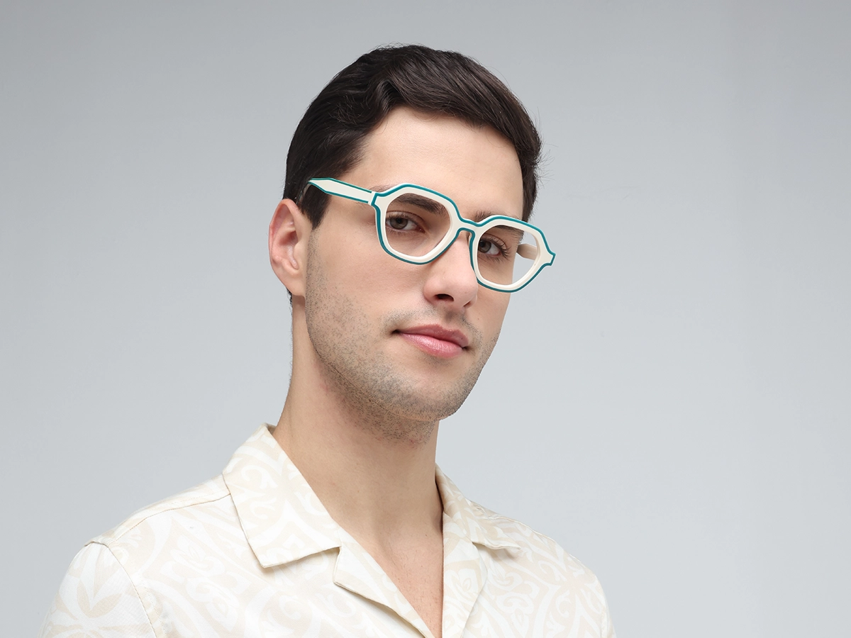 White Hexagonal Glasses-1