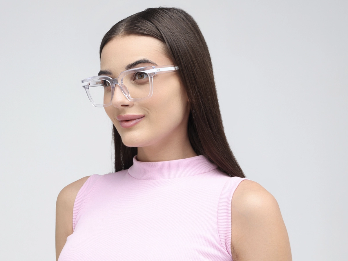 Clear White Glasses 1