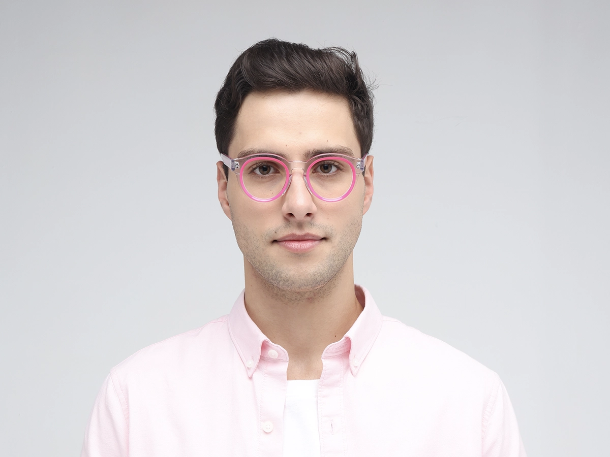 Pink Oval Glasses 1