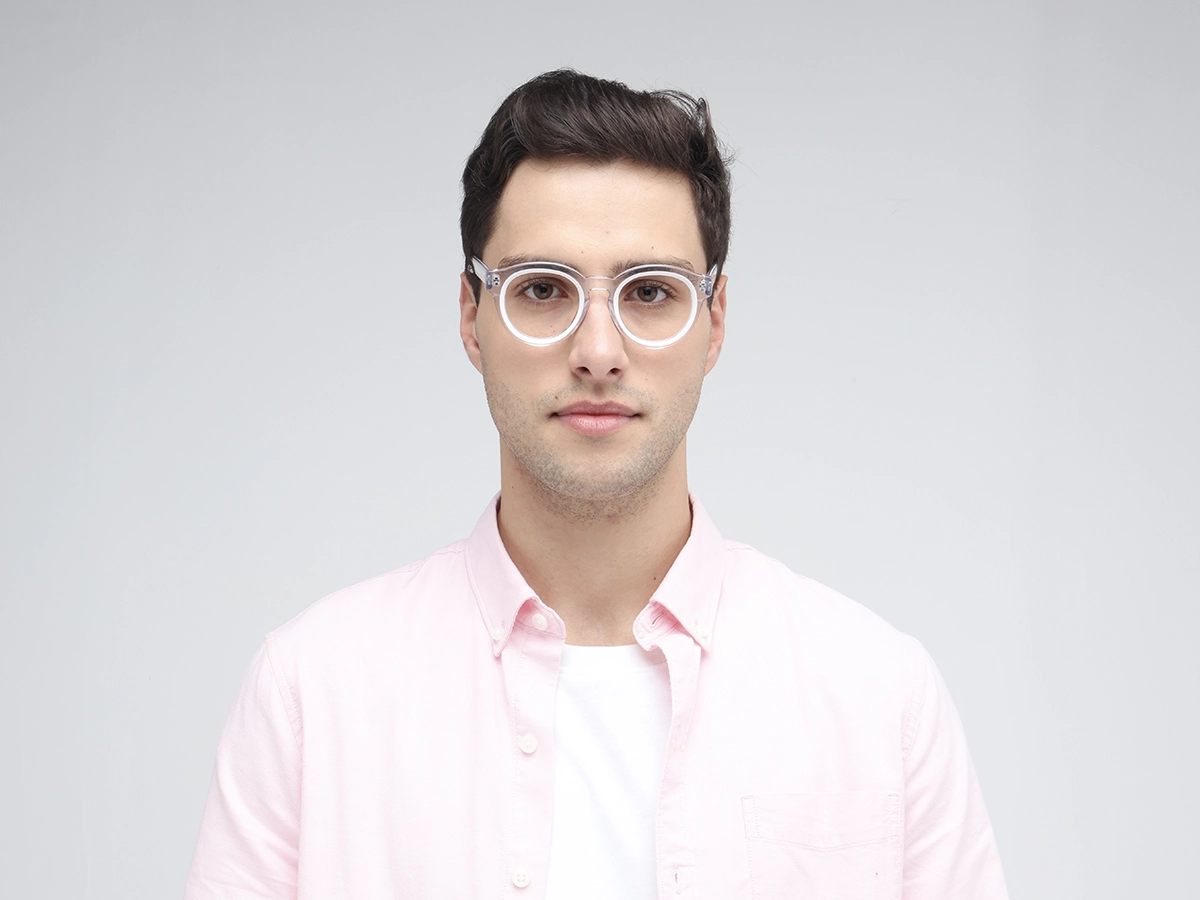 Clear Oval Glasses 1