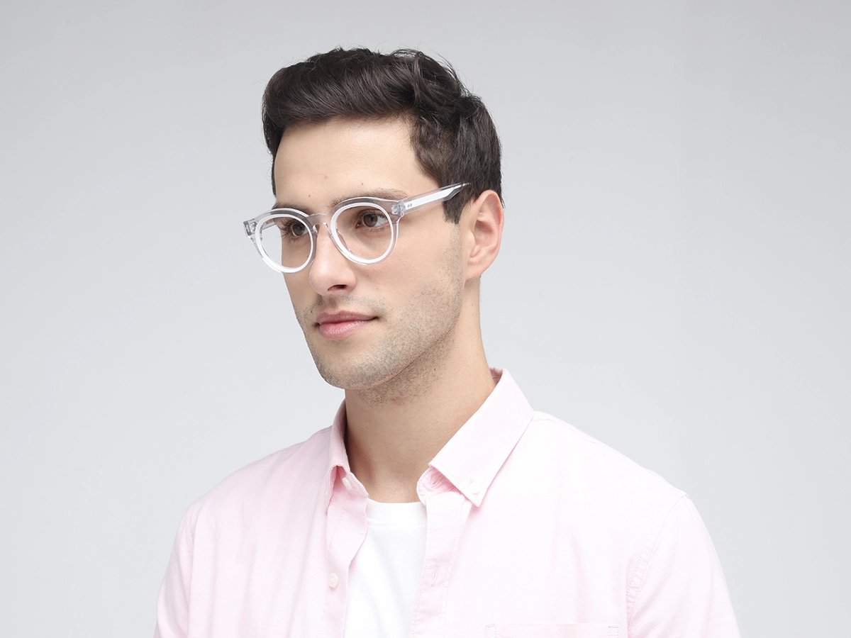 Clear Oval Glasses 1