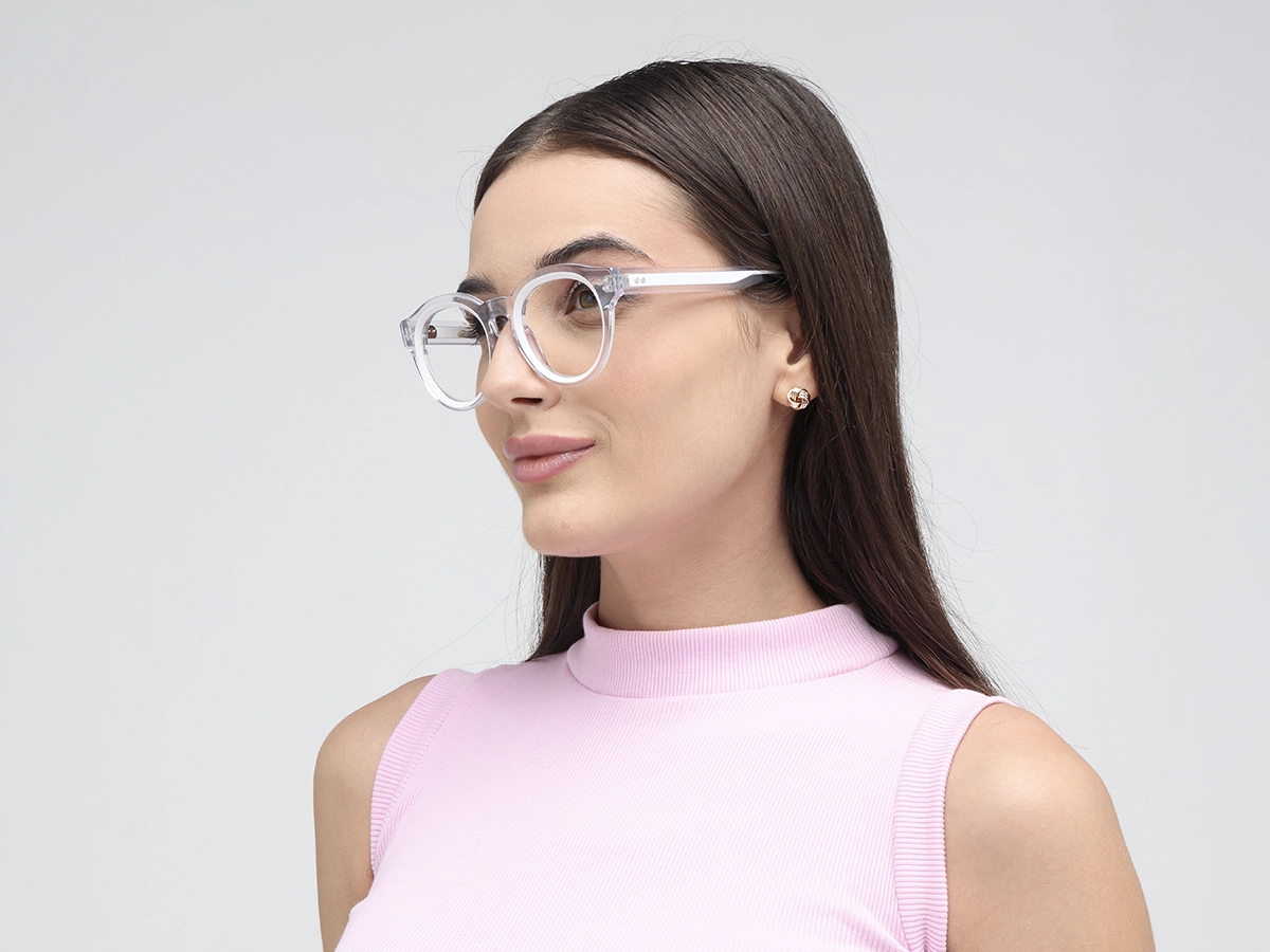 Clear Oval Glasses 1