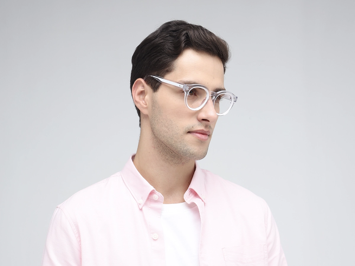 Clear Oval Glasses 1