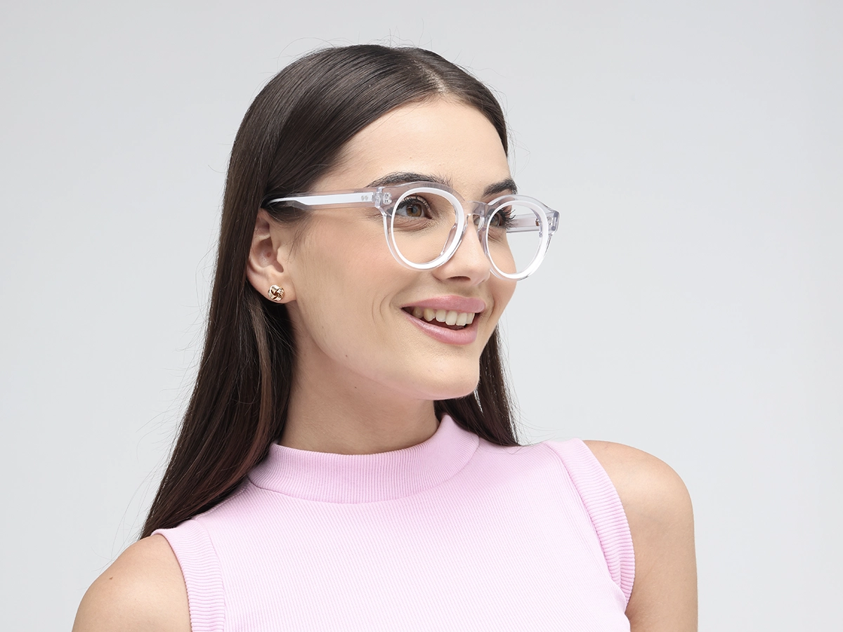 Clear Oval Glasses 1