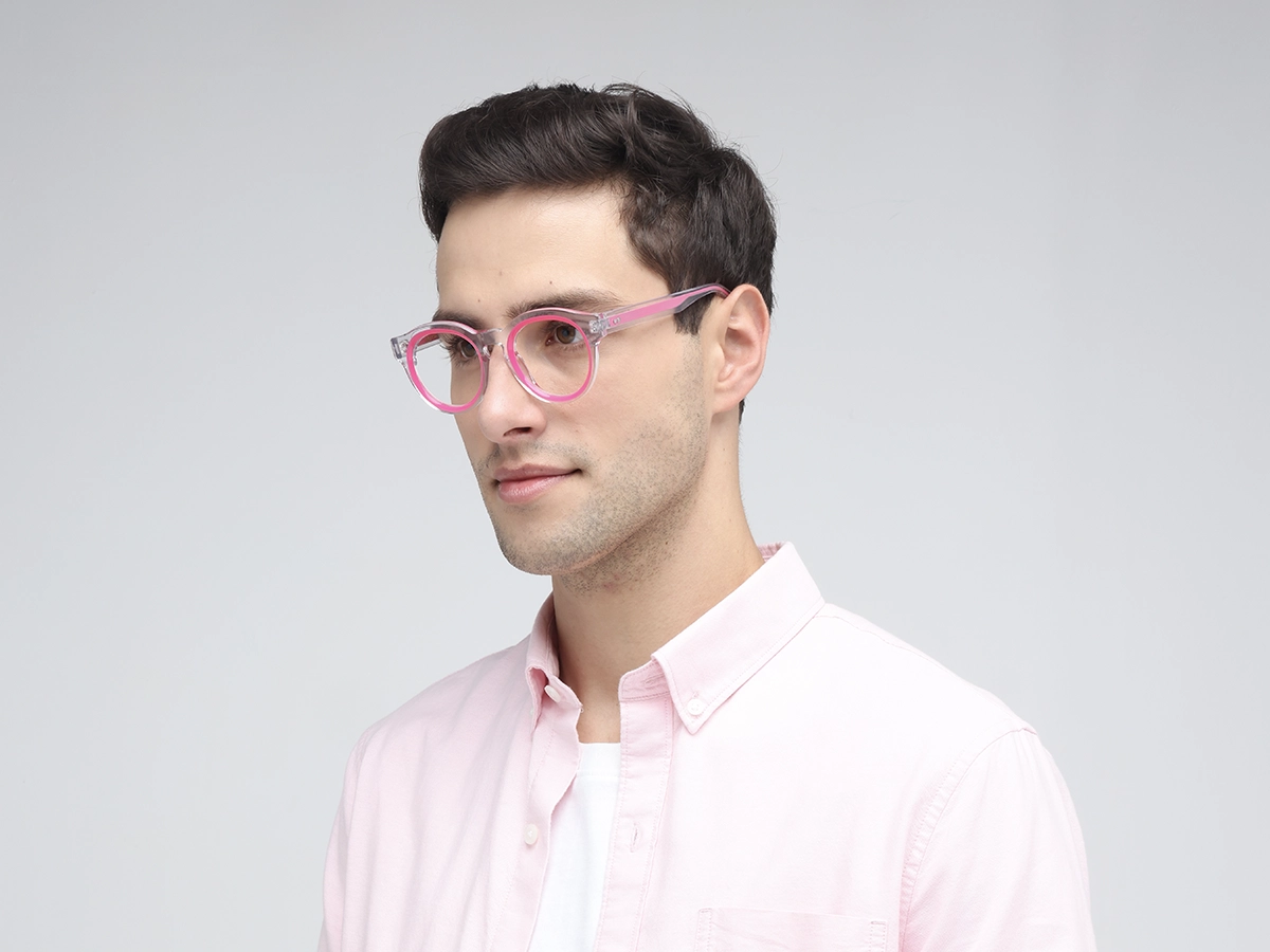 Pink Oval Glasses 1