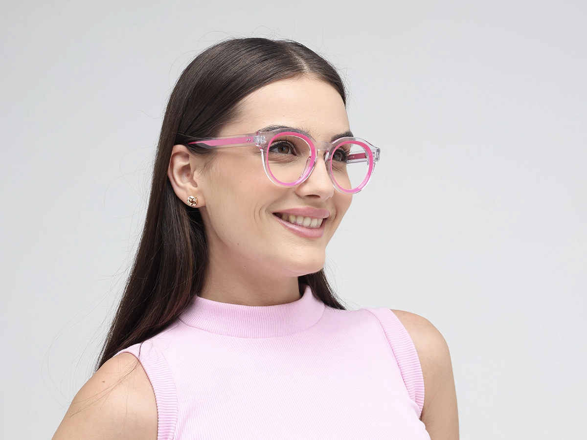 Pink Oval Glasses 1