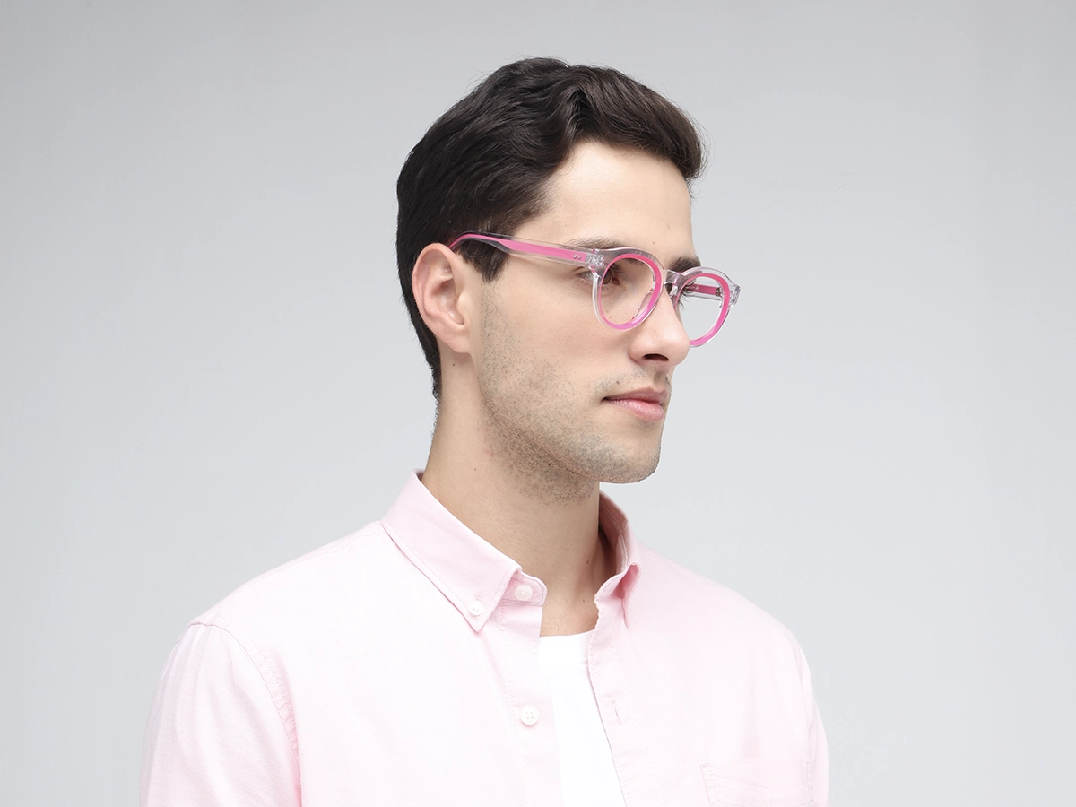 Pink Oval Glasses 1