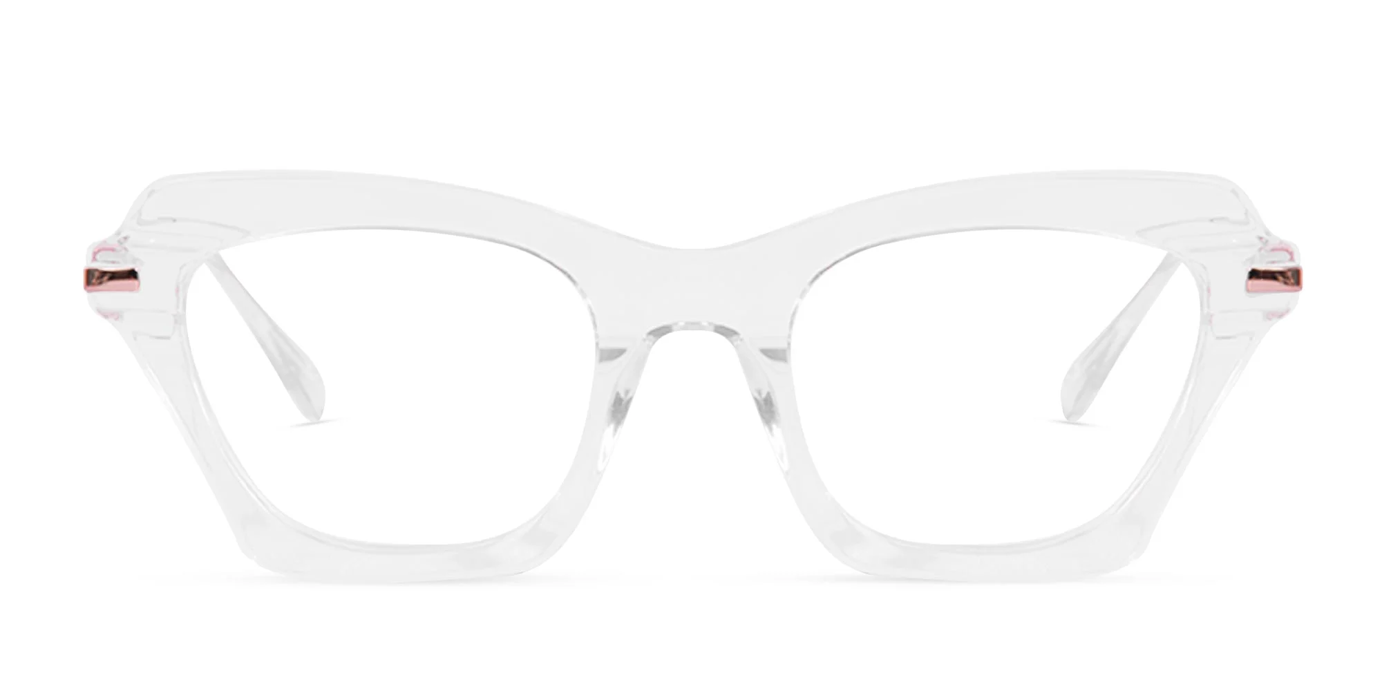 Clear Cat Eye Glasses-1