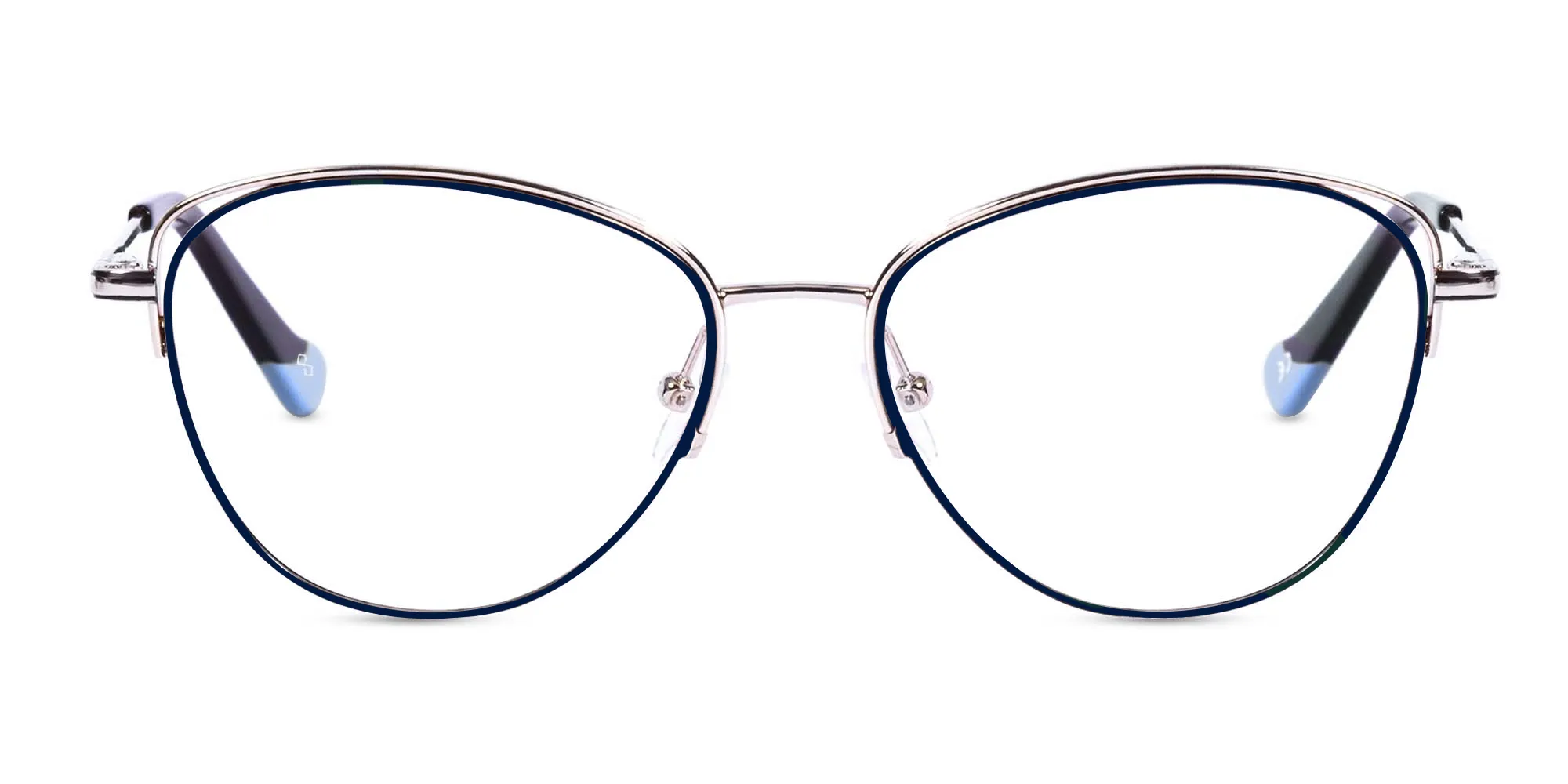 Metal Frame Cat Eye Glasses-1