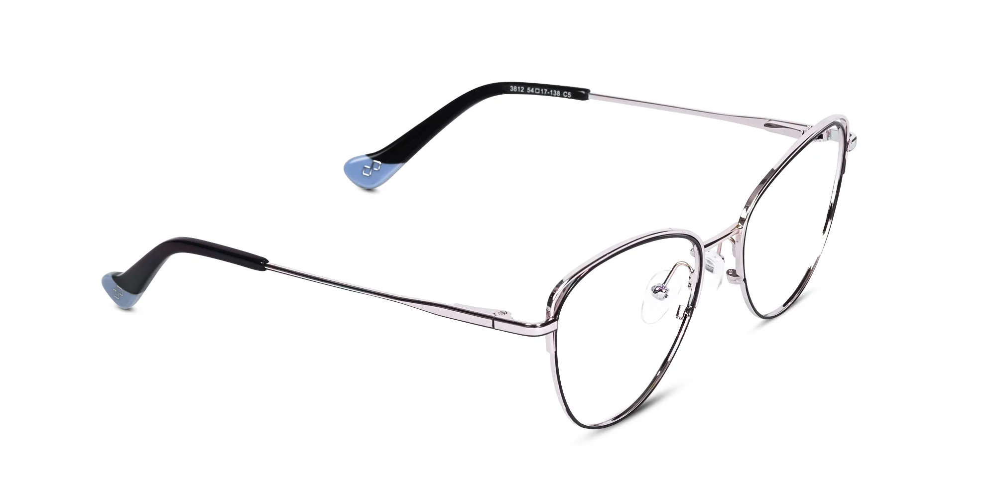 Metal Frame Cat Eye Glasses-1