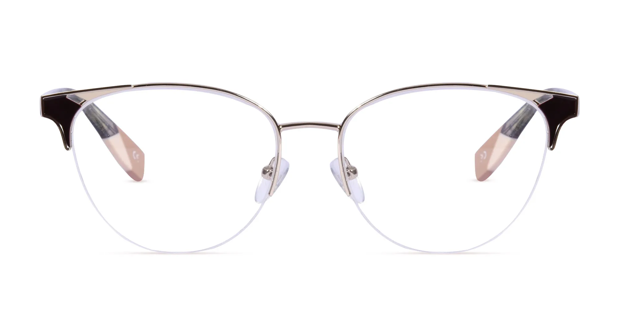 Half Rim Women`s Glasses-2