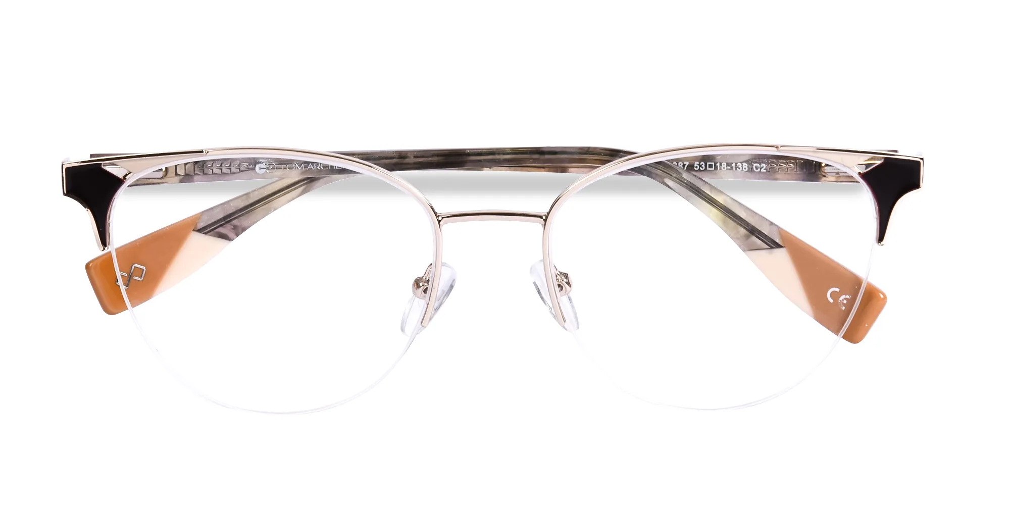 Half Rim Women's Glasses-2
