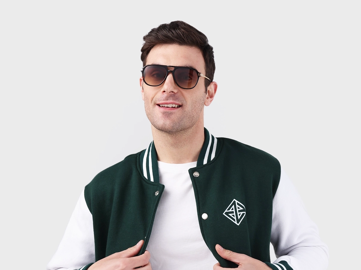 Havana Tortoise Double Bridge Pilot Sunglasses 1