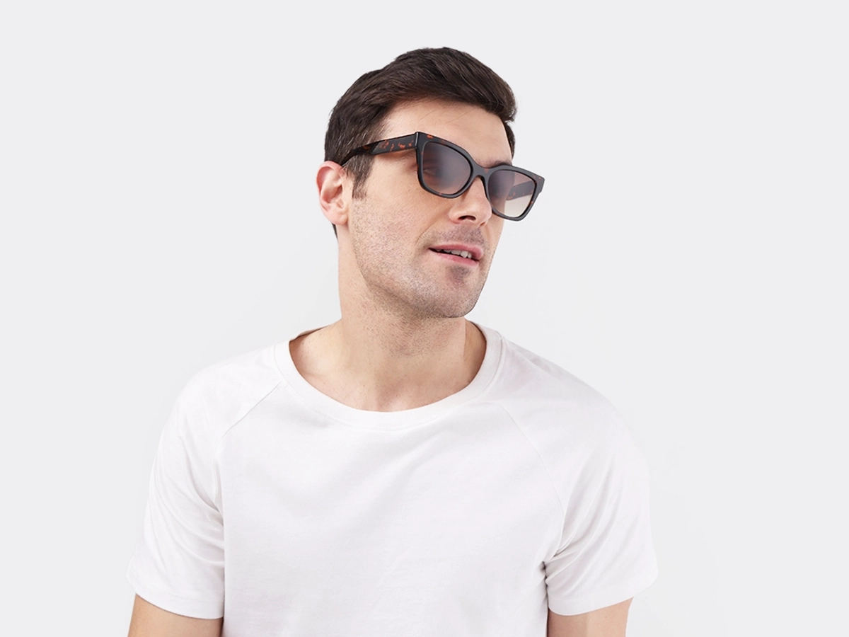 Honey Tortoise Square Sunglasses-1