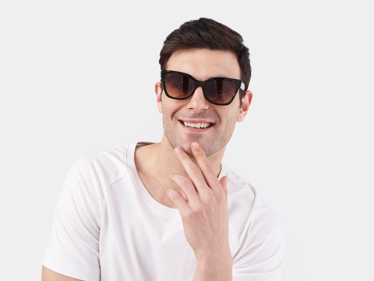Honey Tortoise Square Sunglasses-1