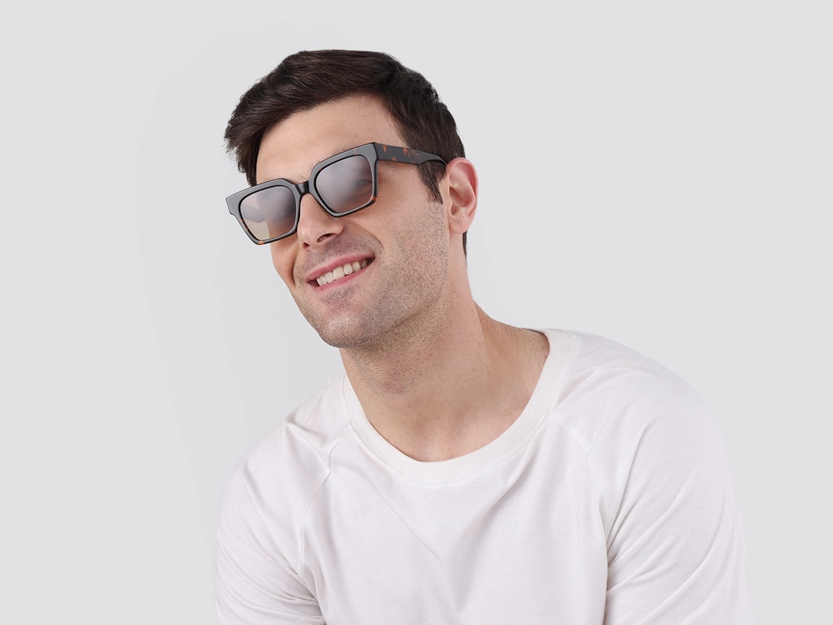 Honey Tortoise Square Sunglasses-1