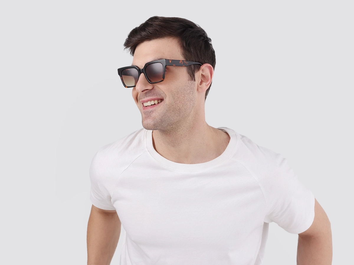 Honey Tortoise Square Sunglasses-1