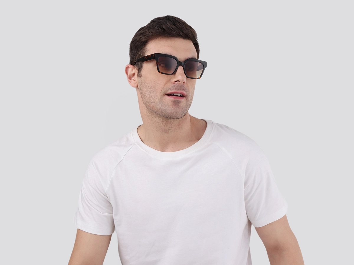 Honey Tortoise Square Sunglasses-1