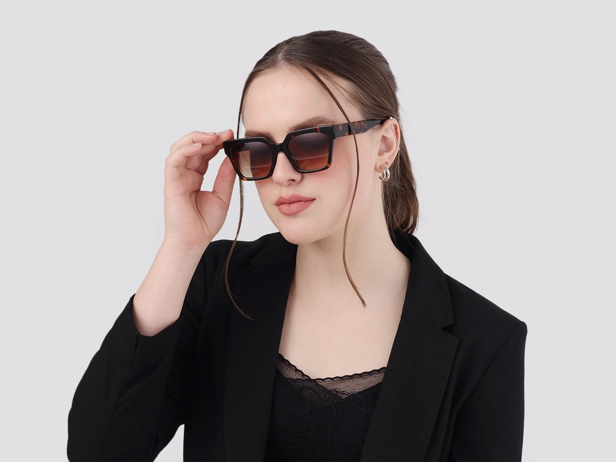 Honey Tortoise Square Sunglasses-1