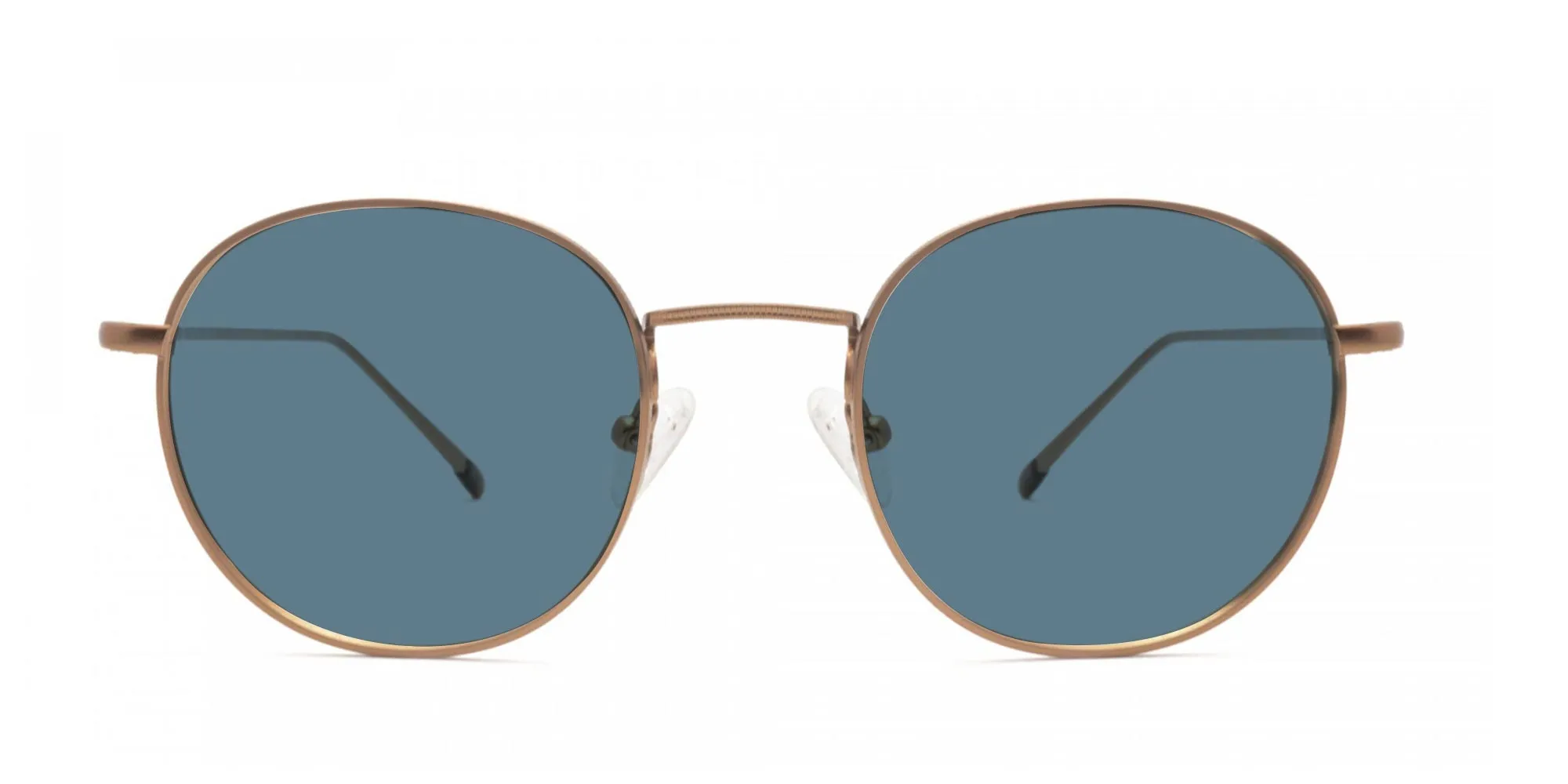 LYMM 5-S1 - Round Frame Blue Tint Sunglasses | Specscart.®