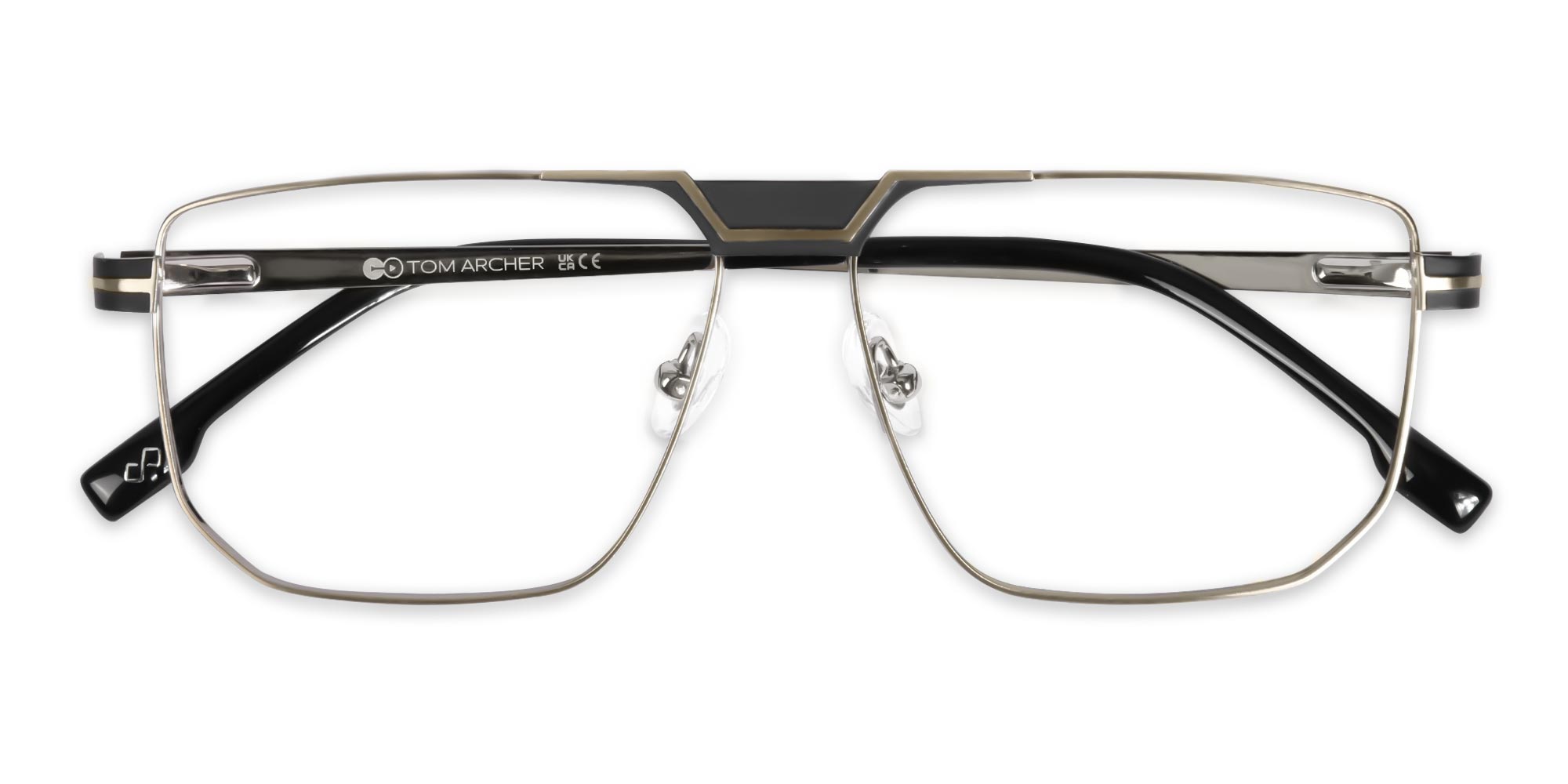 Black And Silver Eyeglasses-1