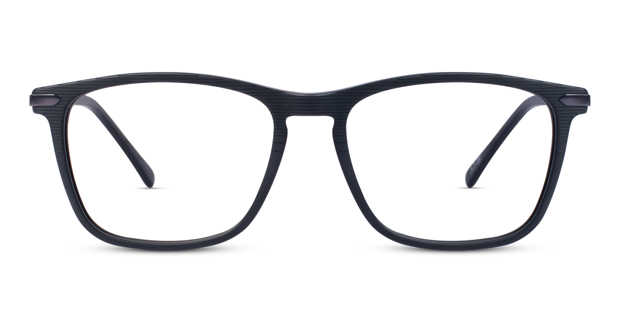Matte Black Rectangle Eyeglasses 1