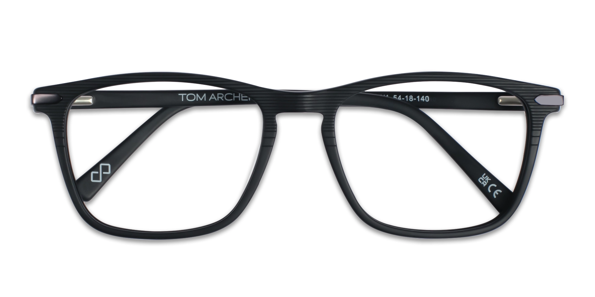 Matte Black Rectangle Eyeglasses 1