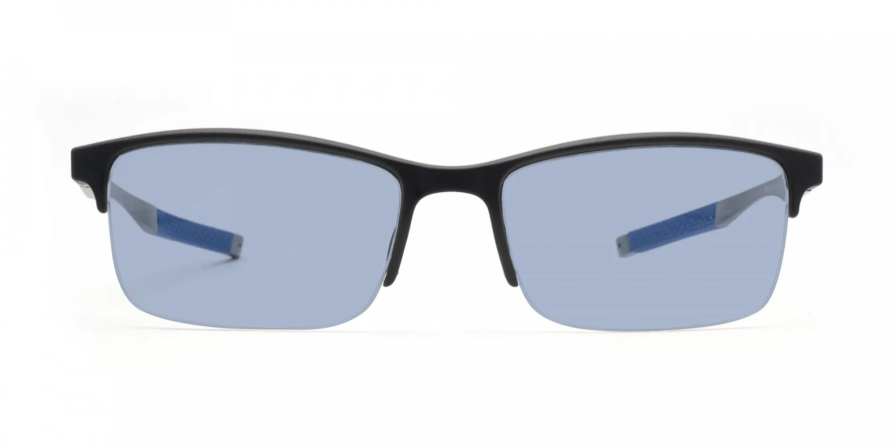 COROLLA | Half Frame Mirrored Lens Horned Rim Sunglasses Circle – Charming  Charlie