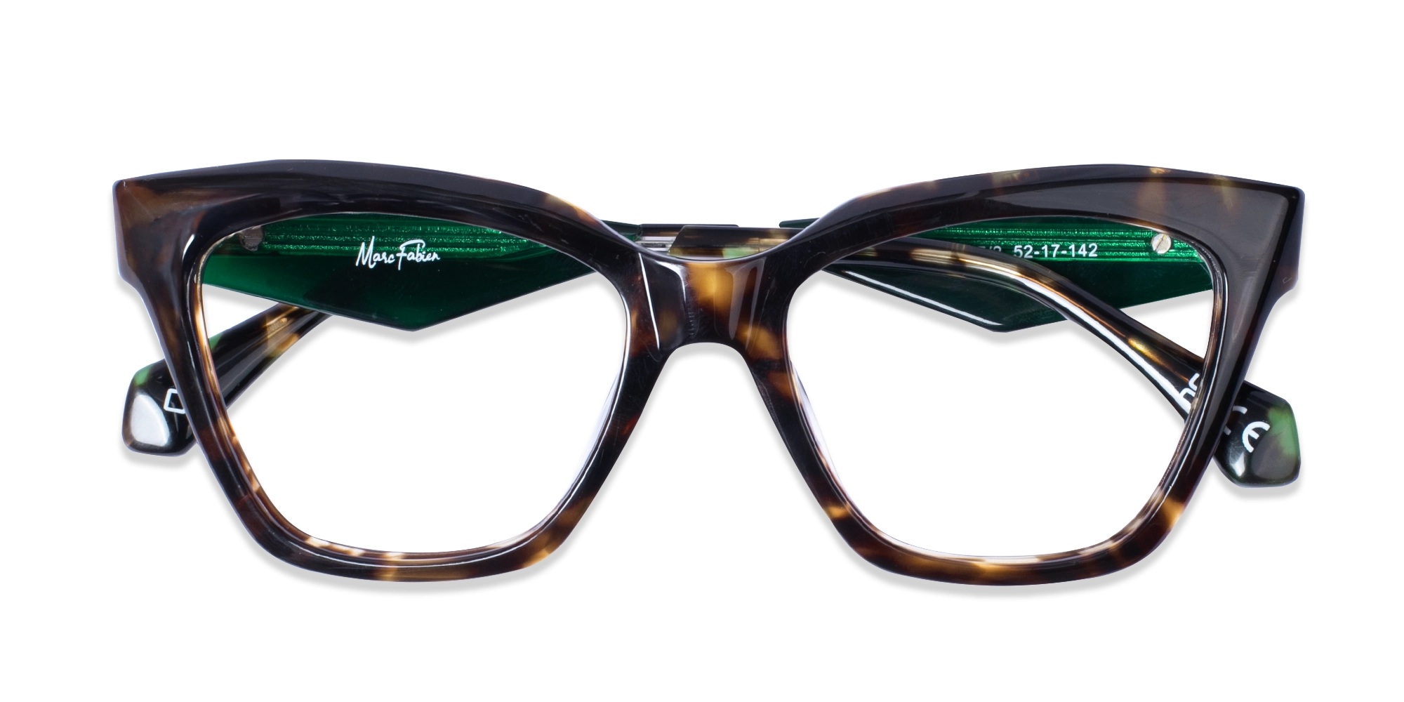 Dark Tortoise Square Cateye Glasses-1