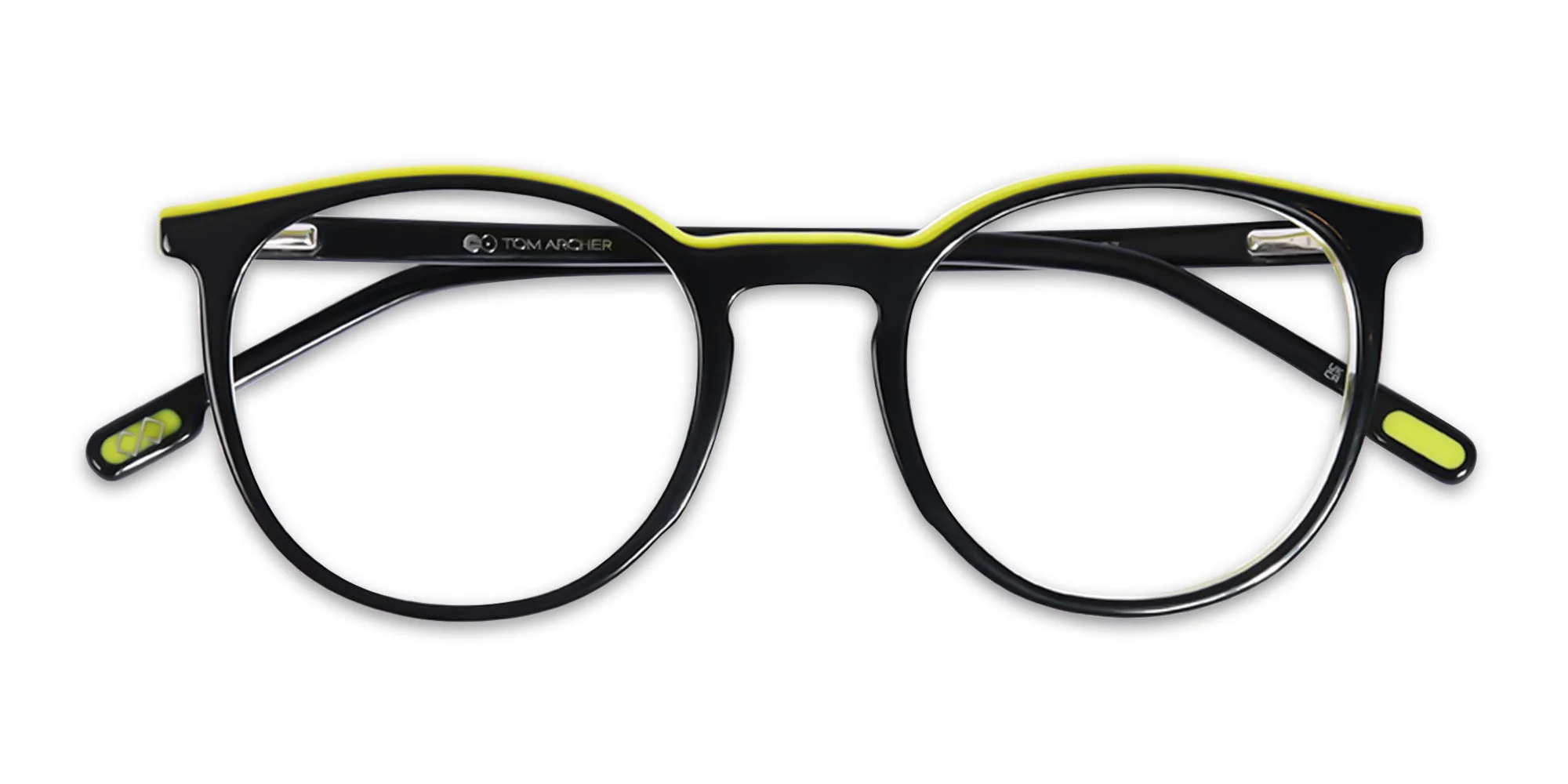 Black Full Rim Round Eyeglasses-1