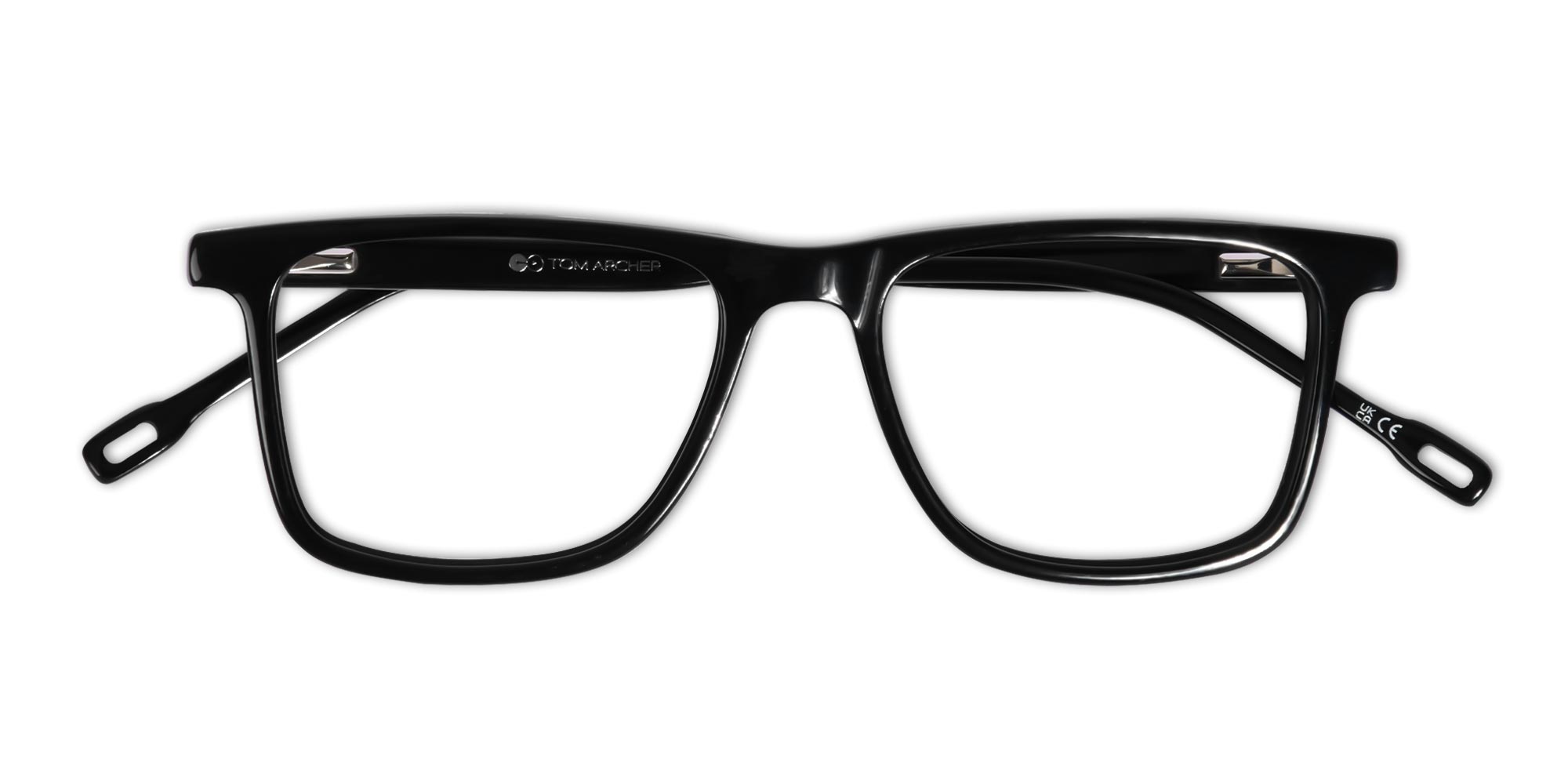 Black Rectangular Acetate Eyeglasses-1