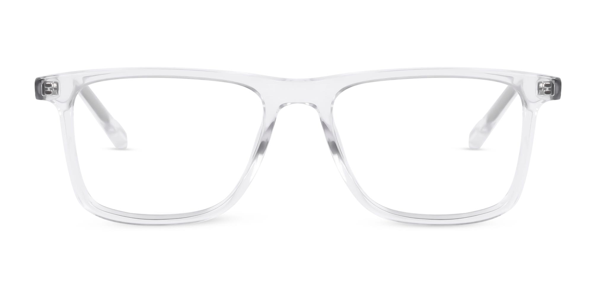 Crystal Clear Rectangular Eyeglasses Frames-1