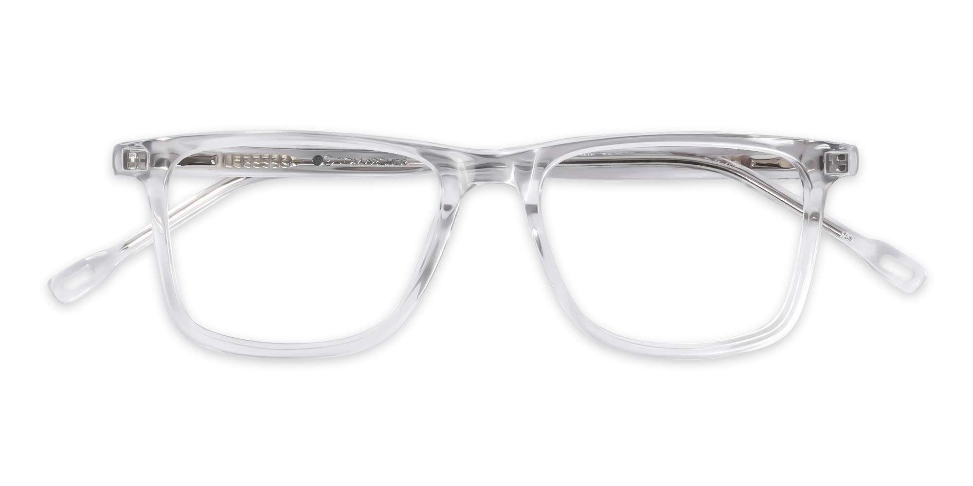 Crystal Clear Rectangular Eyeglasses Frames-1