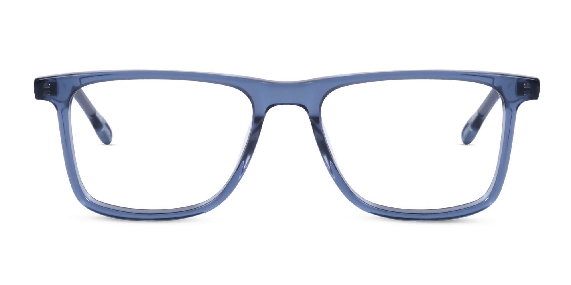 Crystal Denim Blue Rectangular Acetate Glasses-1