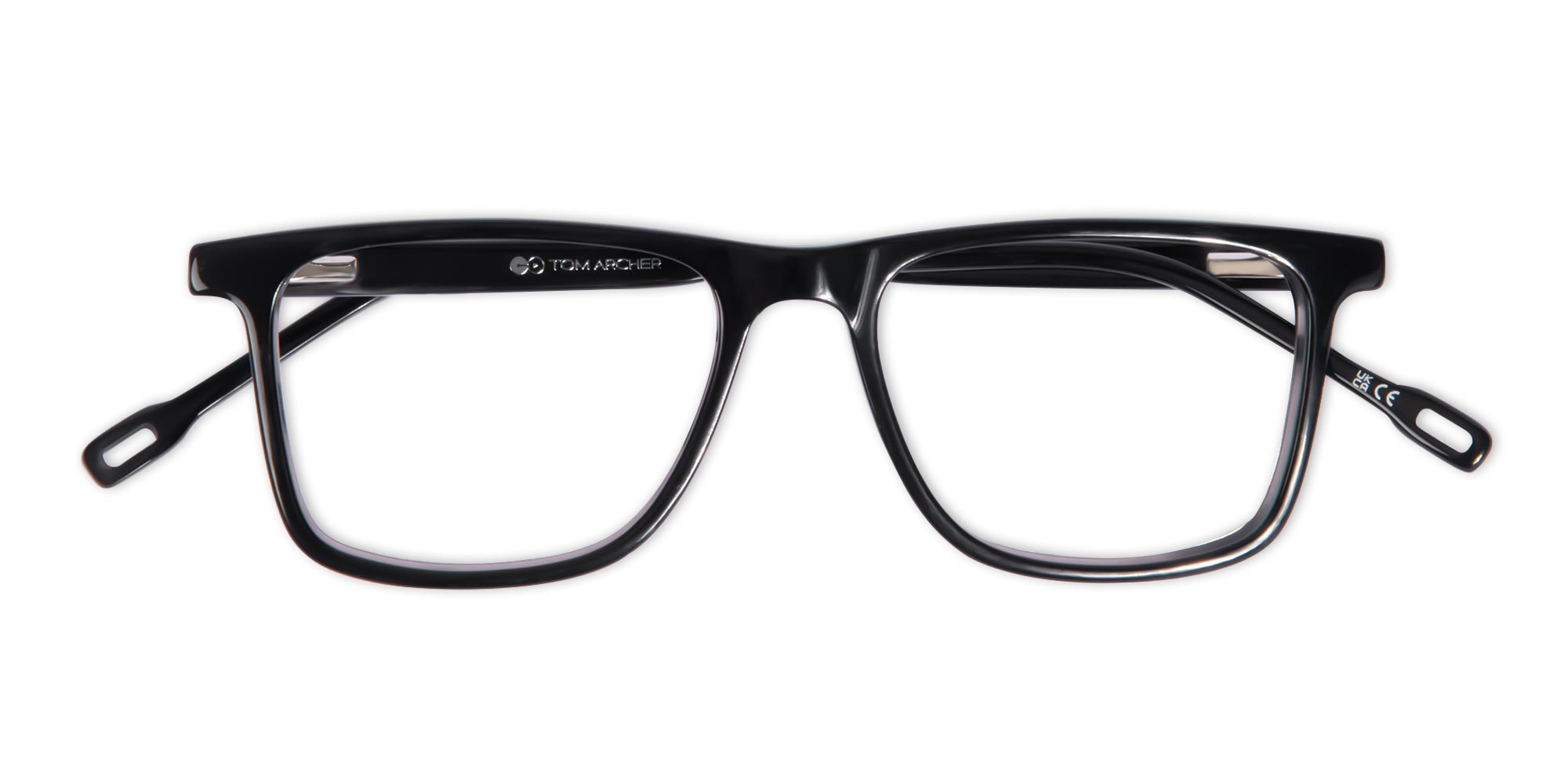 Black Rectangular Acetate Glasses-1