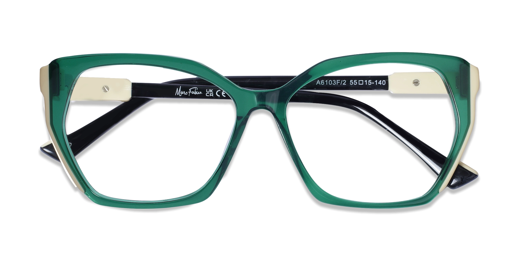 Teal Green Cat Eye Eyeglasses-1