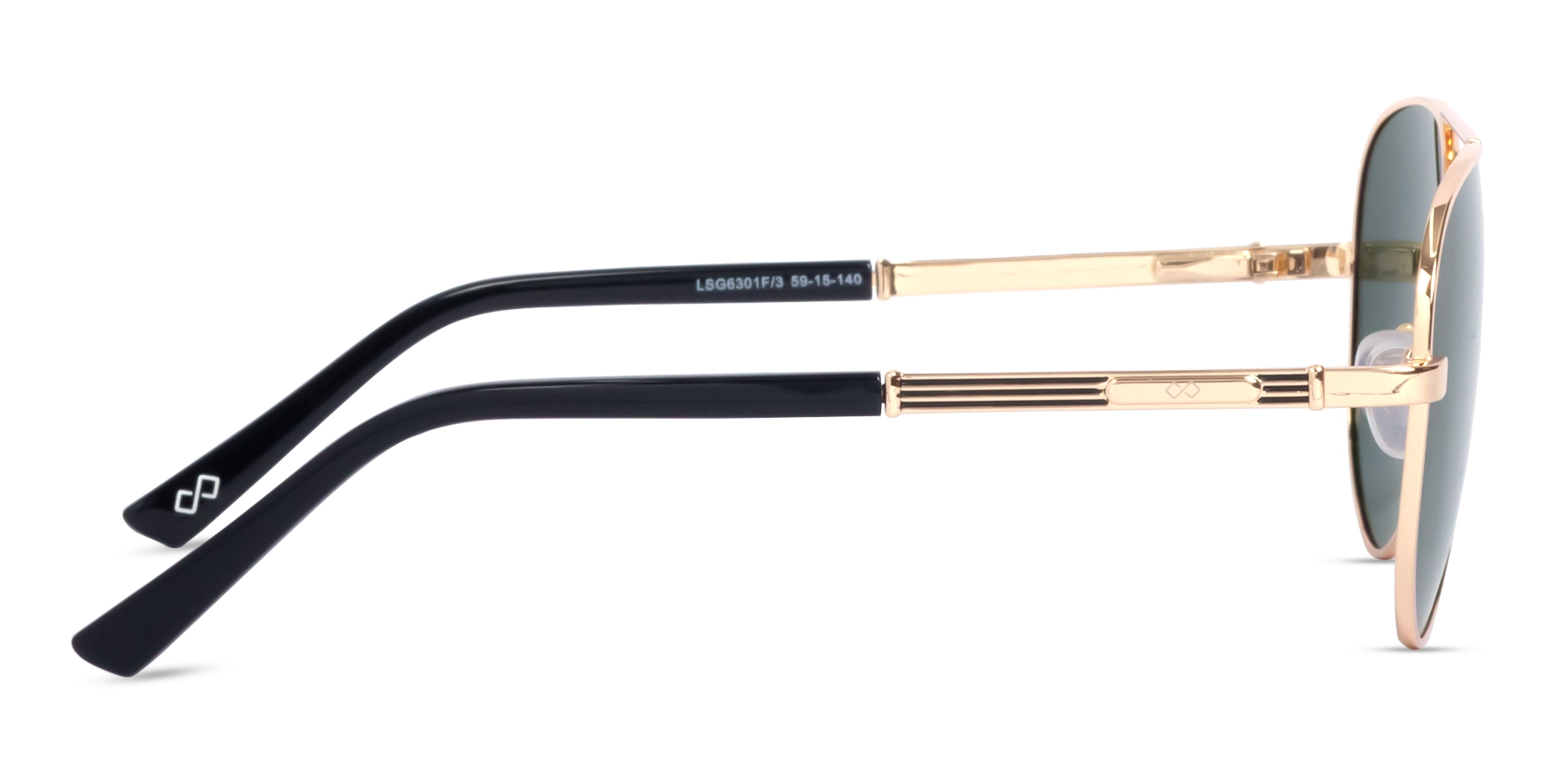 Champagne Gold Lightweight Double Bridge Sunglasses 1