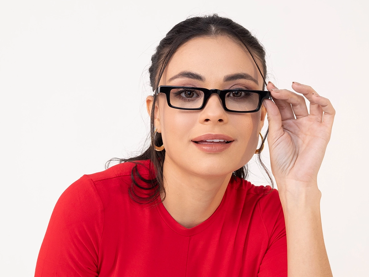 Black Spring Hinge Glasses. 1