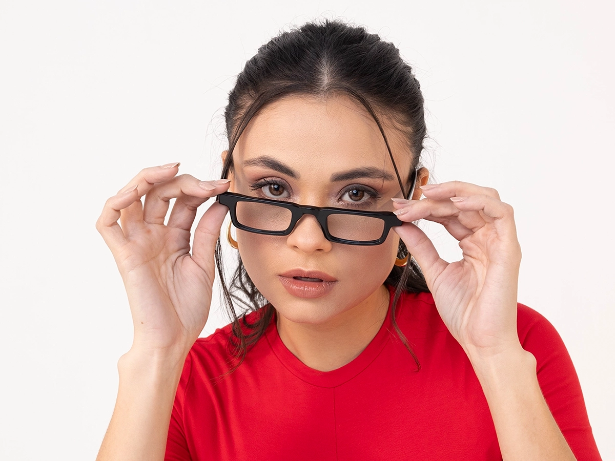 Black Spring Hinge Glasses. 1