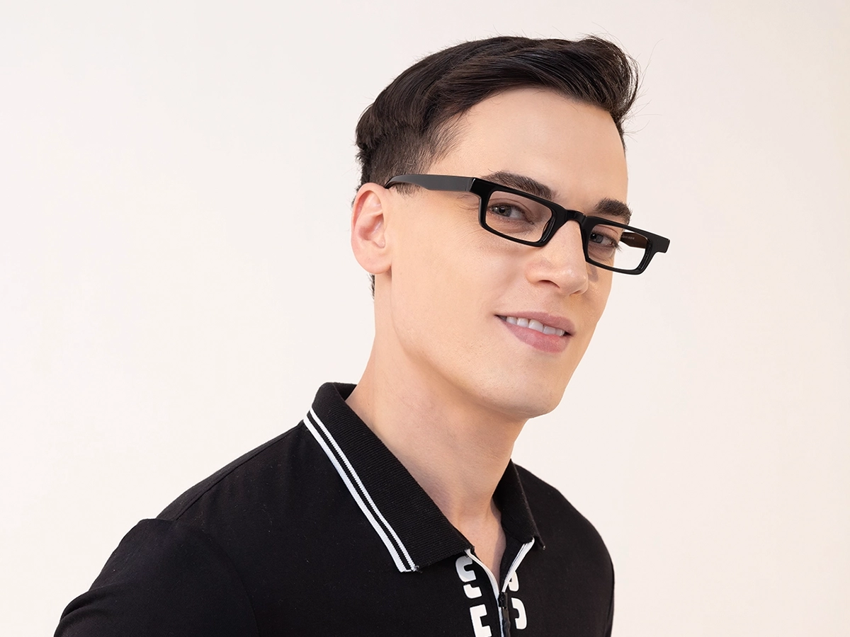 Black Spring Hinge Glasses. 1