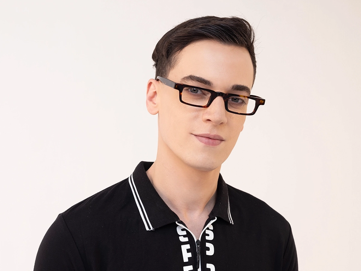Havana Tortoise Eyeglasses With Spring Hinges 1
