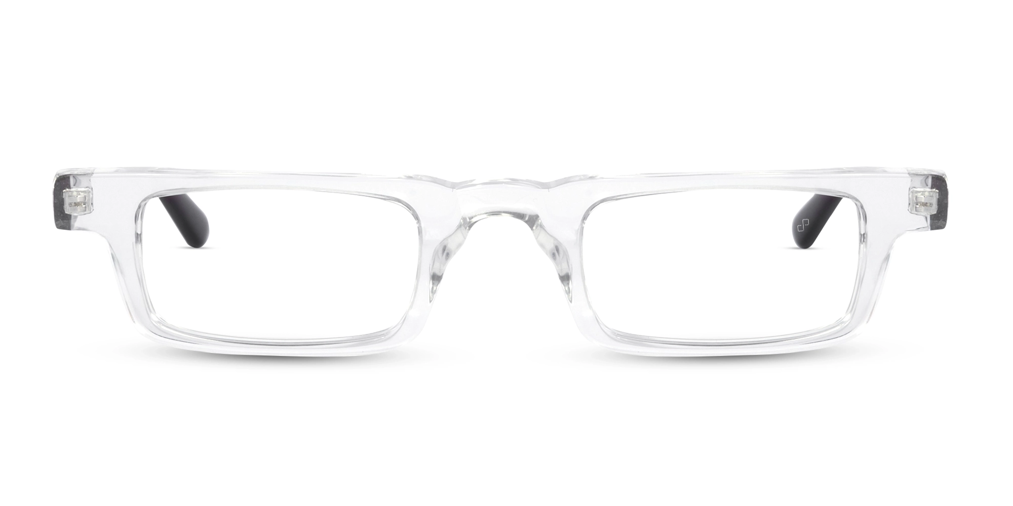 Clear Rectangle Spring Hinge Glasses 1