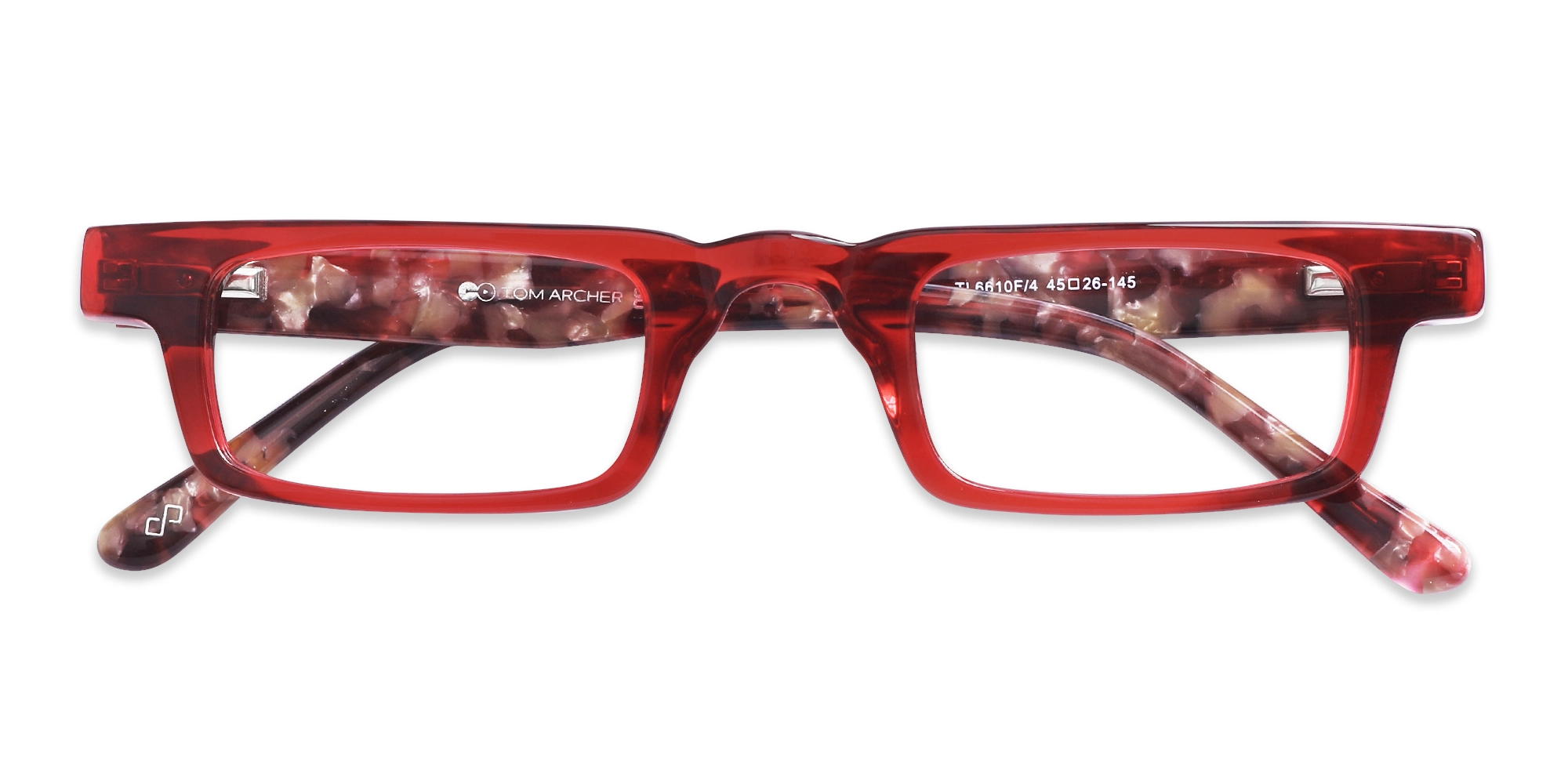 Rectangle Red Glasses 1